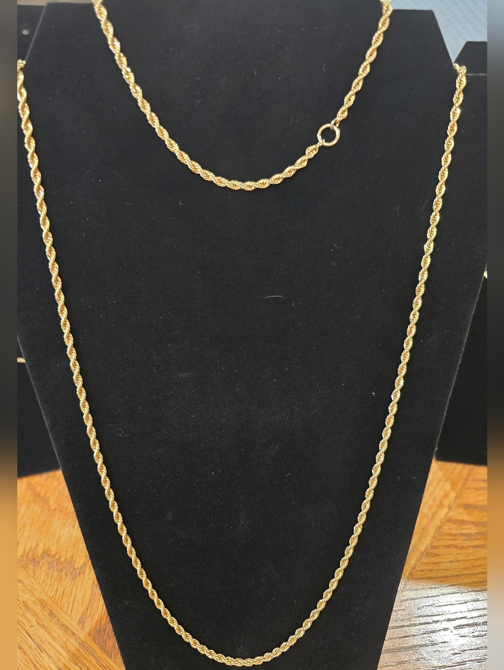 Gold-toneTwisted Rope Chain Necklace